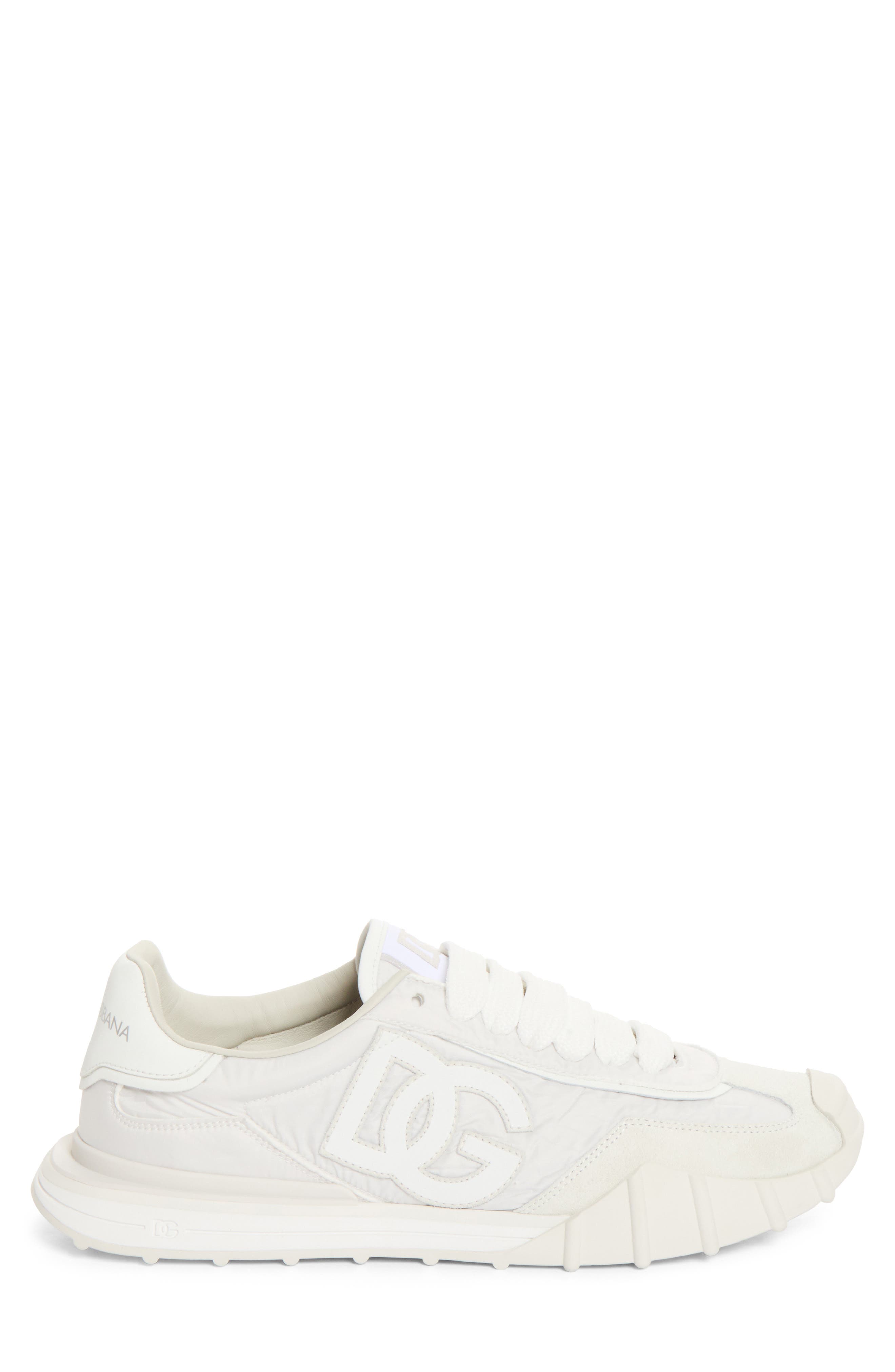 Leather & Textile Athletic Sneaker, Alternate, color, GRIGIO CHIARO