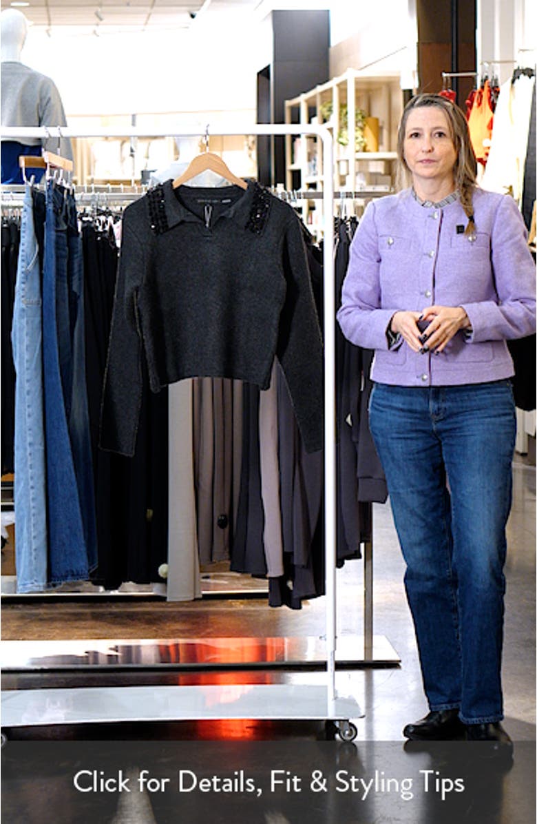 Jewel Trim Sweater, sales video thumbnail