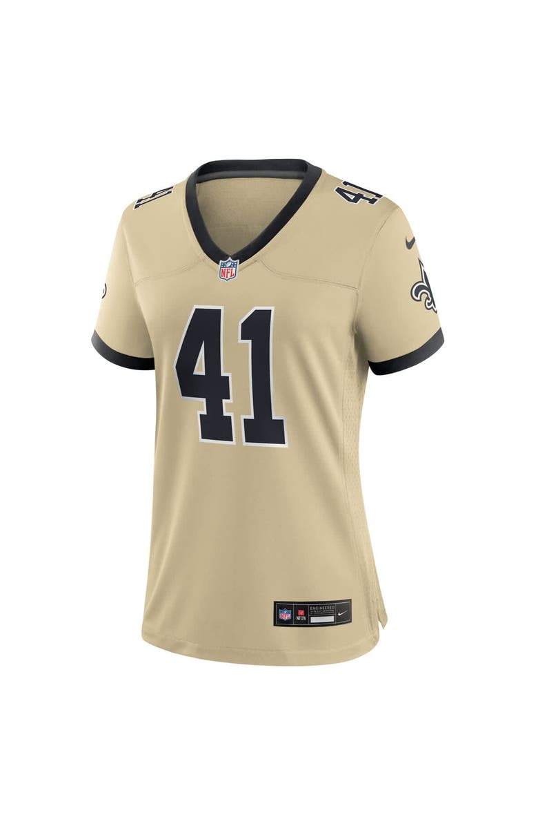 Nike Women's Nike Alvin Kamara Gold New Orleans Saints Gameday Golds Alternate Game Player Jersey, Alternate, color, Gold