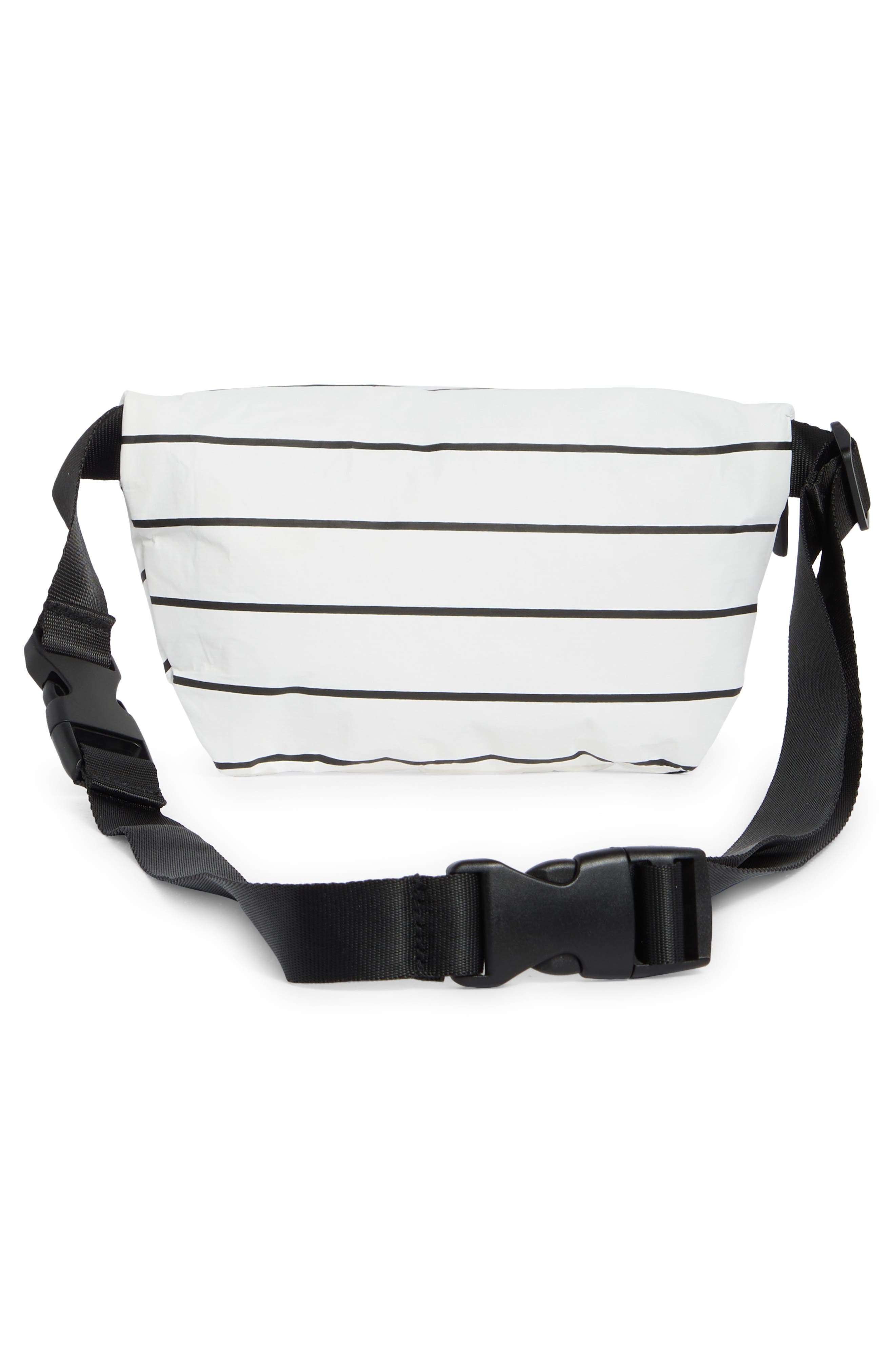 Aloha Collection Pinstripe Hip Pack, Alternate, color, Black/ White