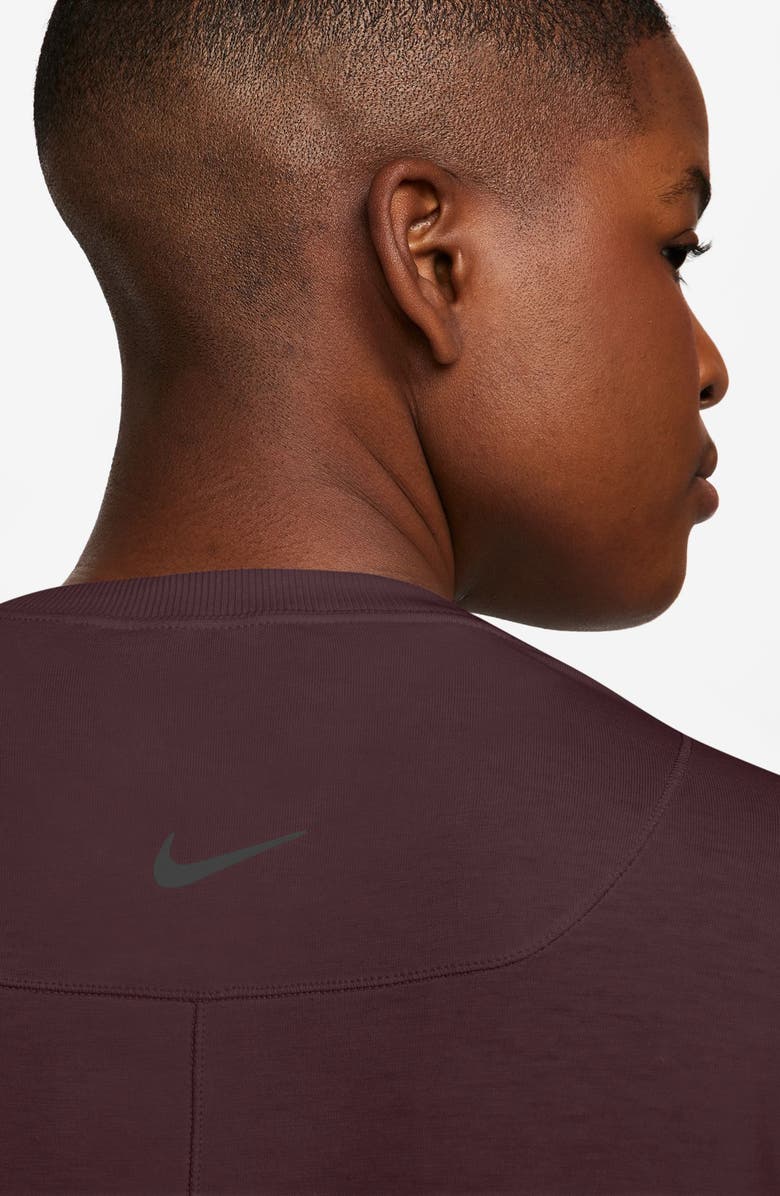 Nike One Relaxed Dri-FIT Top, Alternate, color, Burgundy