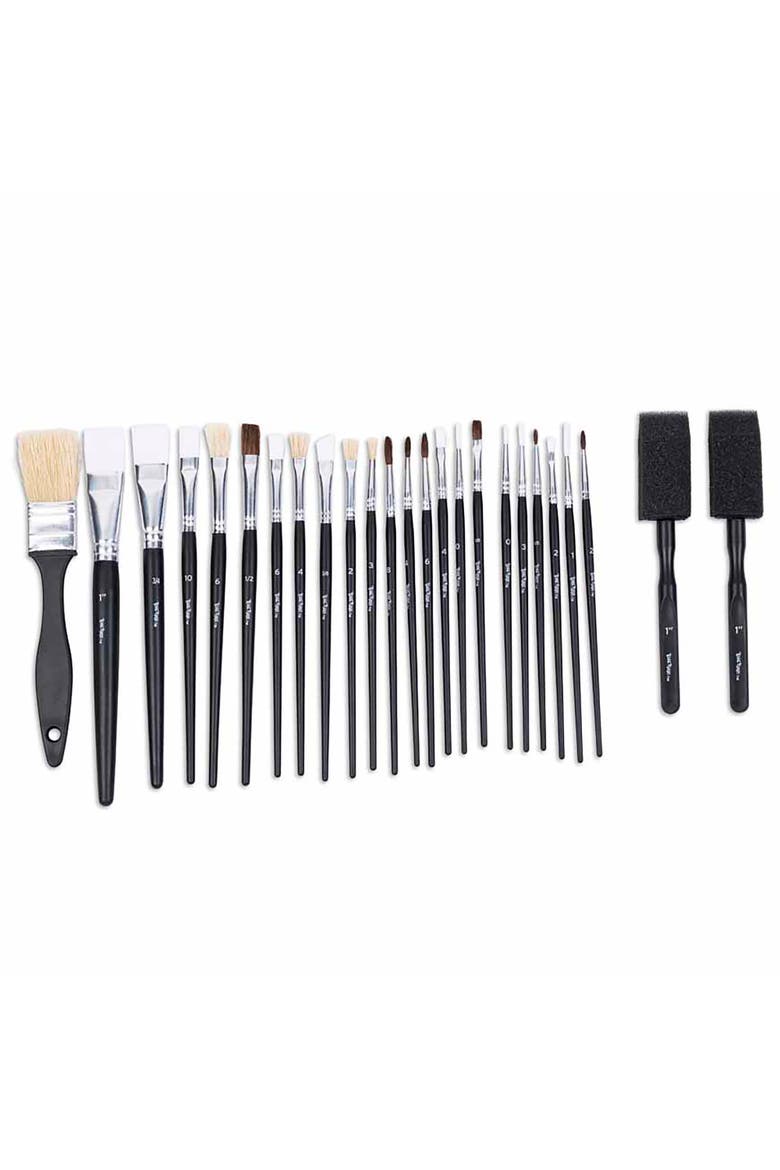 Brush Set Value Pack 25Pc, Alternate, color, Black