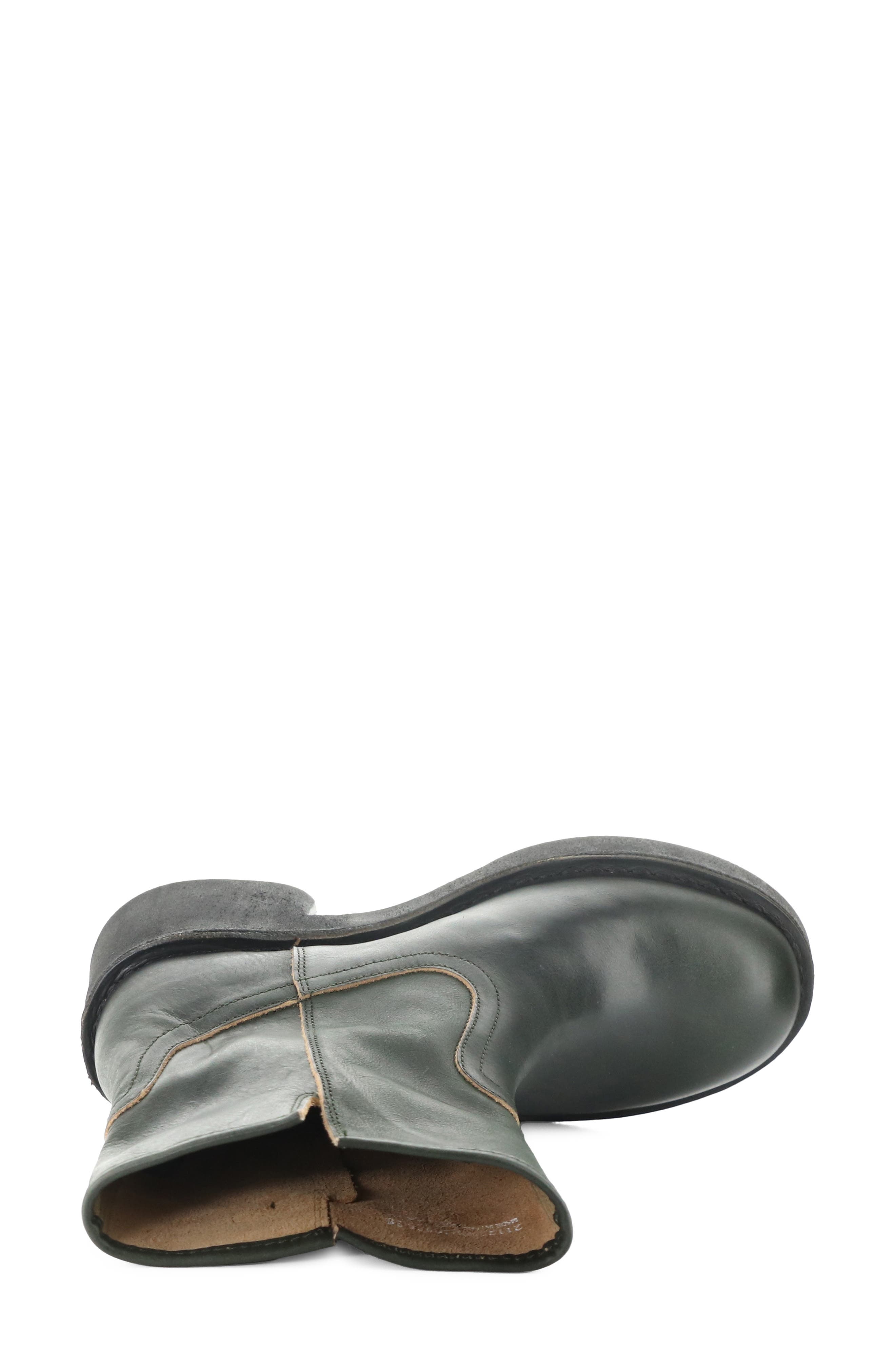 Naky Block Heel Bootie, Alternate, color, GREEN