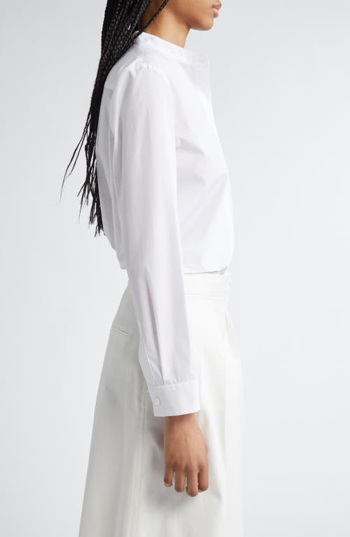 Partow Arden Cotton Poplin Button-up Shirt In White