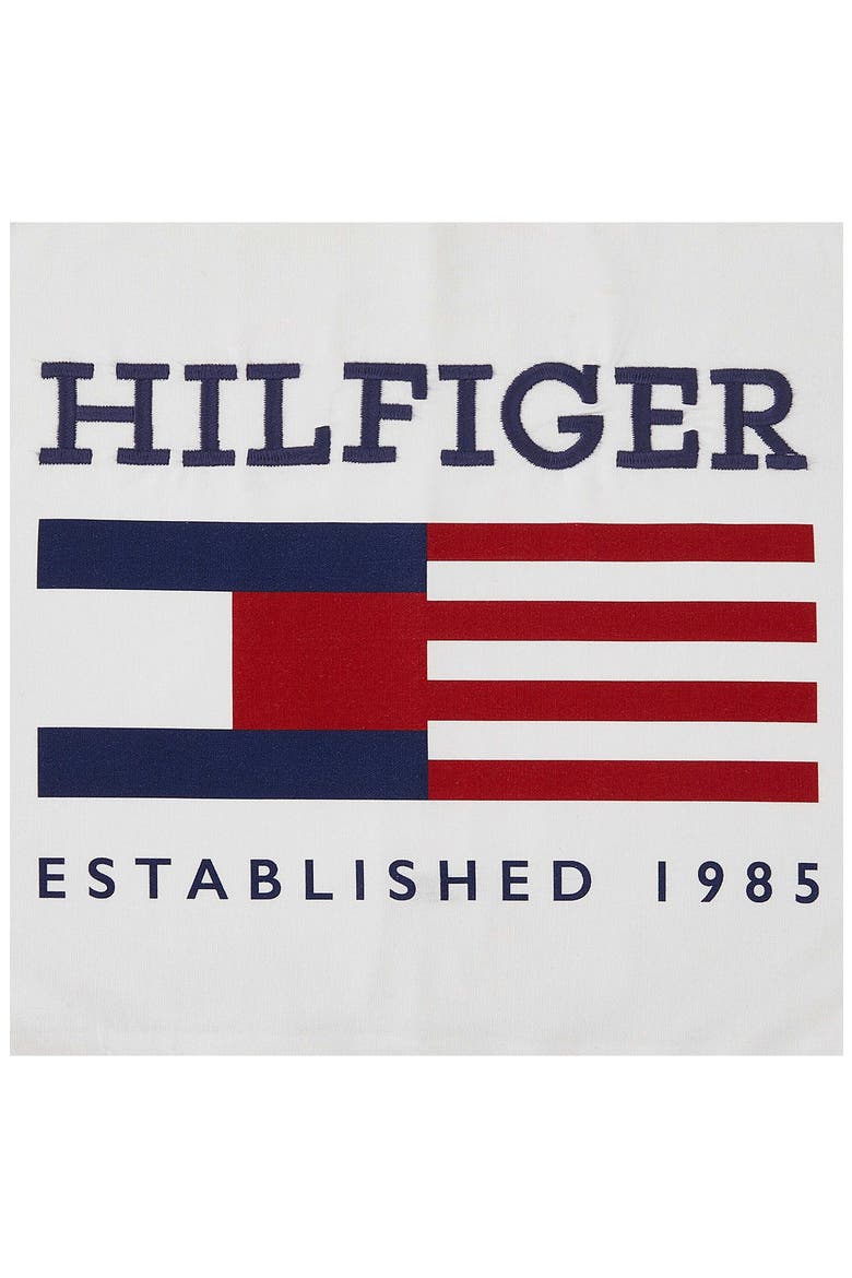 Flag Graphic Accent Pillow, Alternate, color, WHITE/ BLUE/ RED