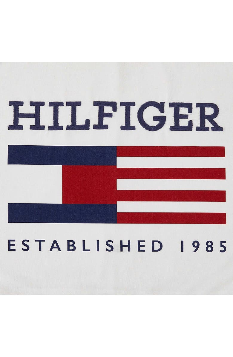 Tommy Hilfiger Flag Graphic Accent Pillow, Alternate, color, White/ Blue/ Red