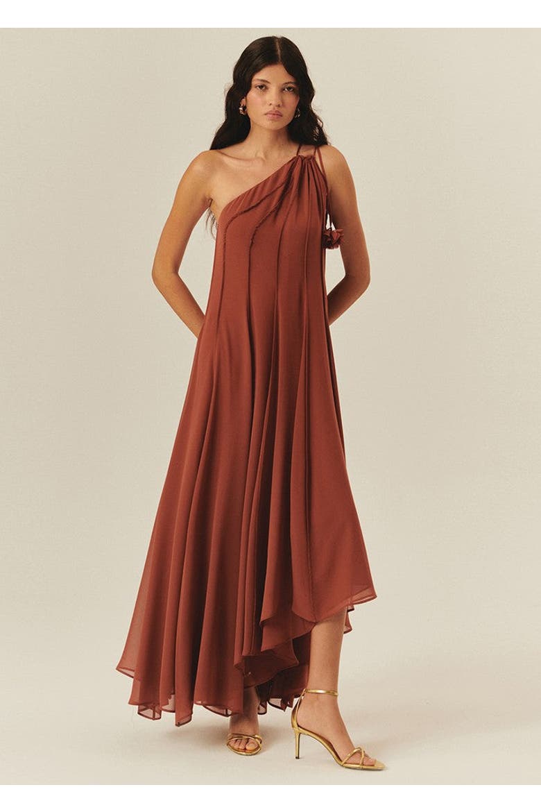 Paislee Maxi Dress, Main, color, BROWN