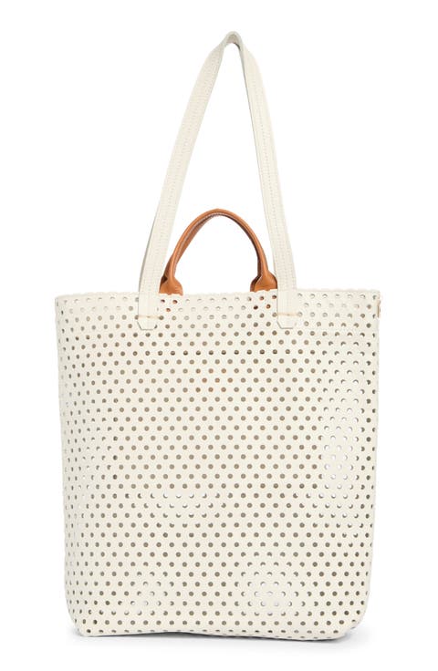 Micheline Perforated Leather Tote