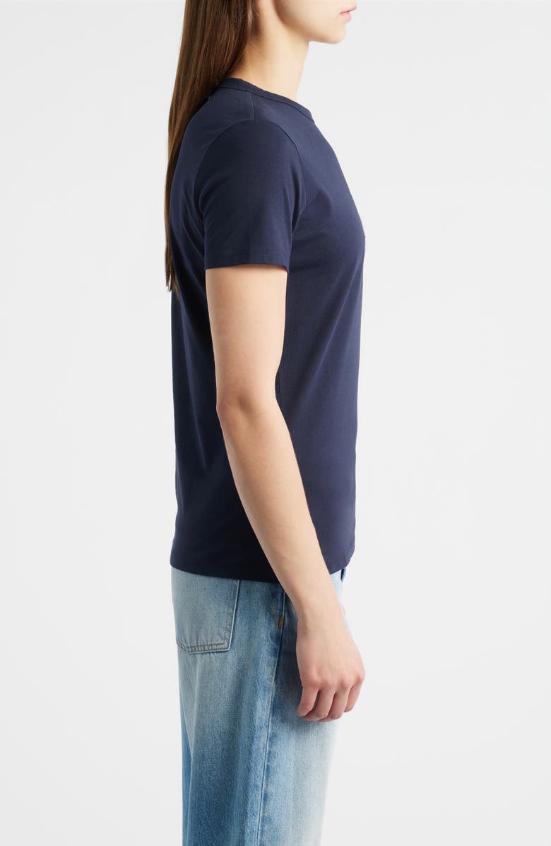 BOSS Orange Logo Embroidered Cotton Graphic T-Shirt, Alternate, color, Dark Blue