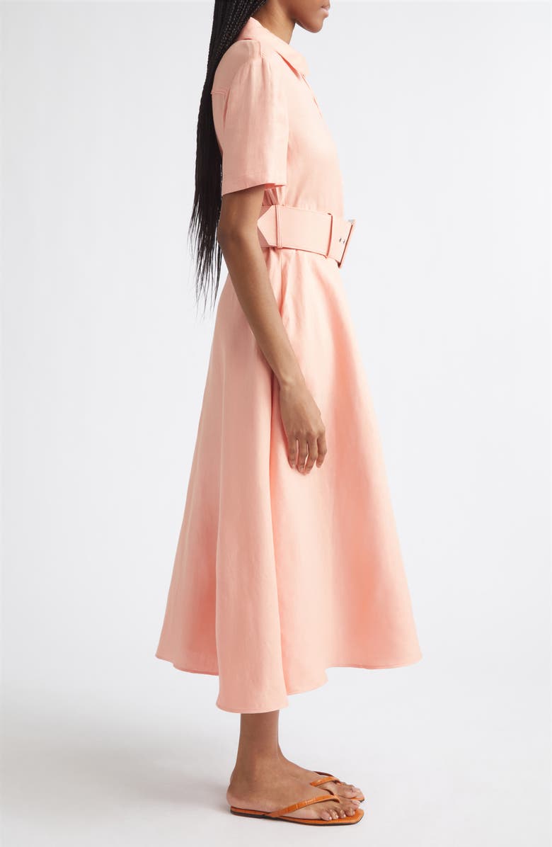 Toccin Jean Linen Blend Shirtdress, Alternate, color,