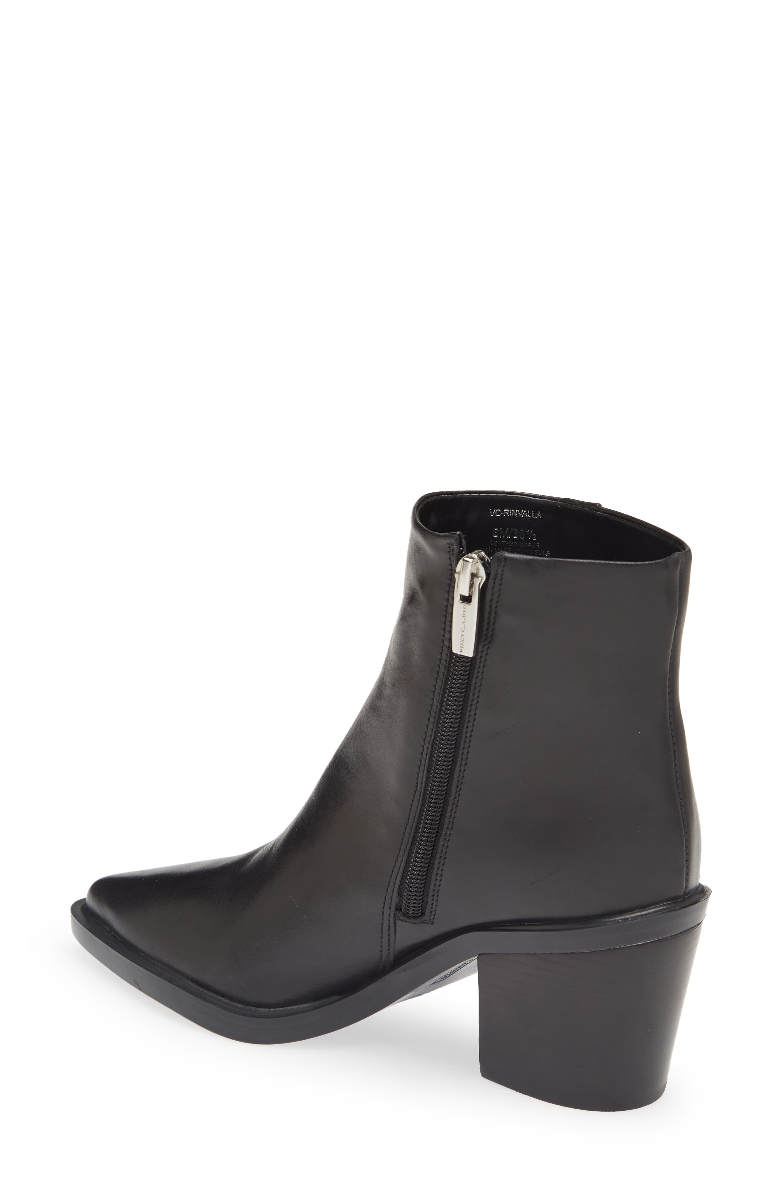 Vince Camuto Rinvalla Pointed Toe Leather Bootie, Alternate, color, 
