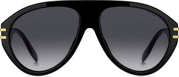 58mm Gradient Pilot Sunglasses