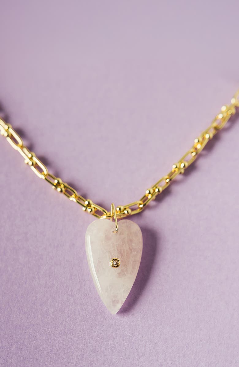 MacRae & Co. Heart of Stone Pendant Necklace, Alternate, color,