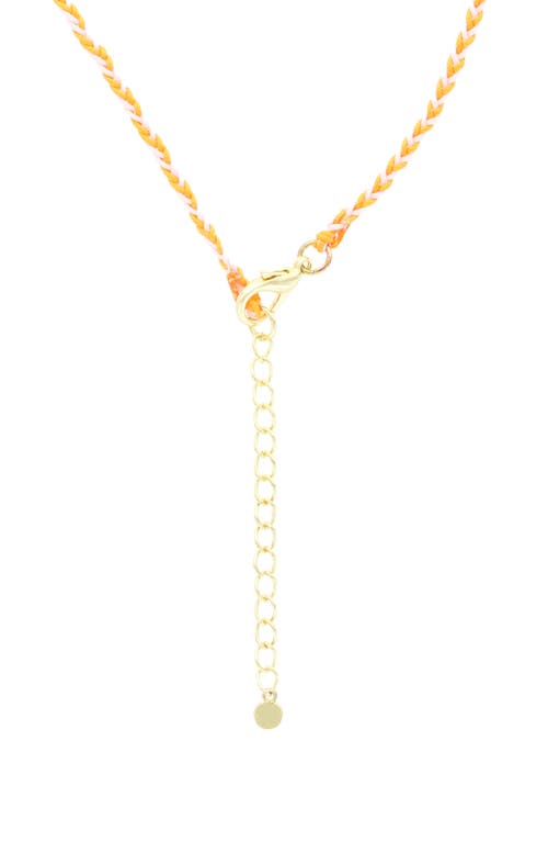 Olivia Welles Kaleidoscope Necklace In Yellow