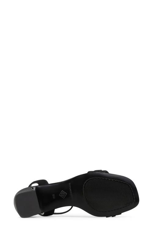 Donald Pliner Crystal Ankle Strap Sandal In Black