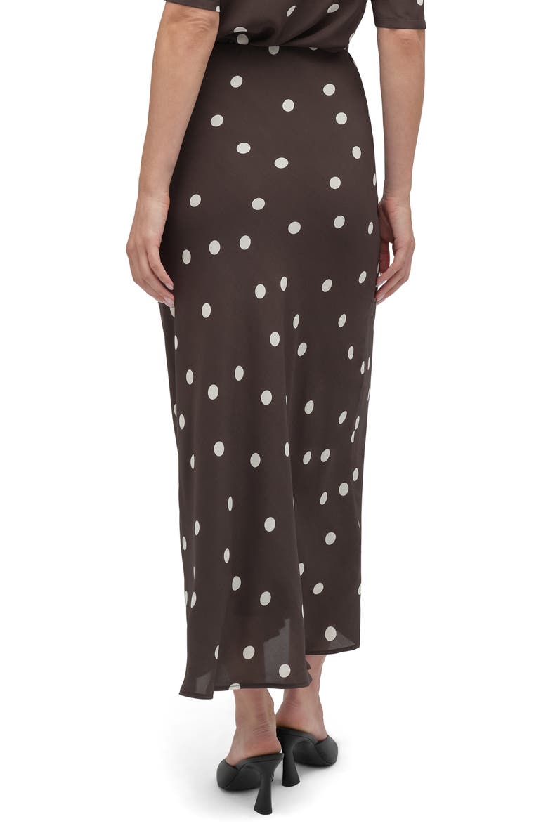 Favorite Daughter The Favorite Midi Skirt, Alternate, color, Espresso Polka Dot