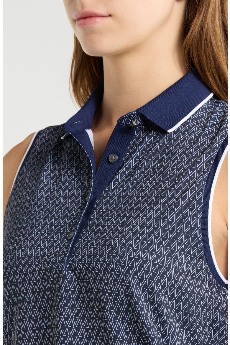 G-Thing Scarlett Sleeveless Polo, Alternate, color, MALTESE BLUE