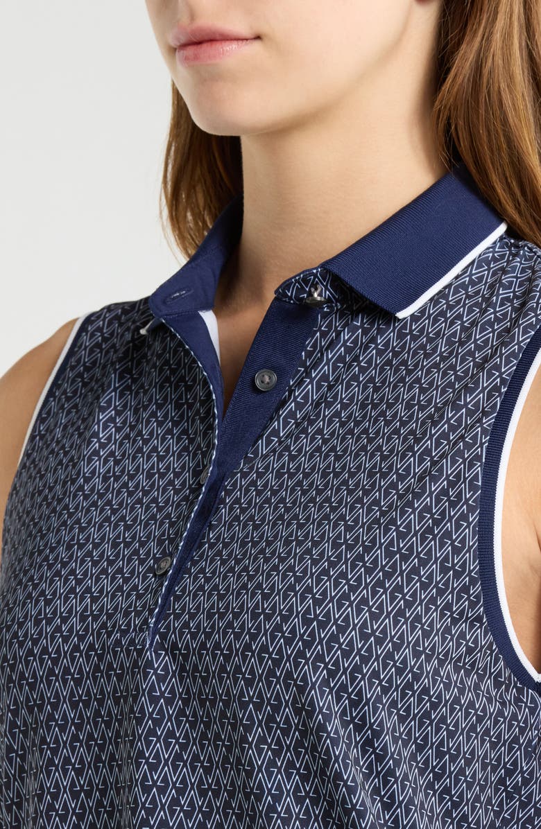 Greyson G-Thing Scarlett Sleeveless Polo, Alternate, color, Maltese Blue