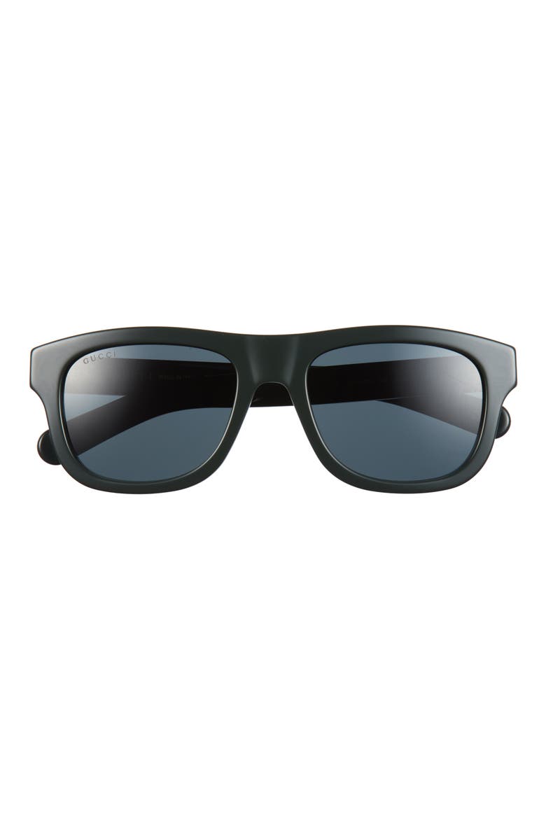 54mm Square Sunglasses, Main, color, GREEN GREEN BLUE