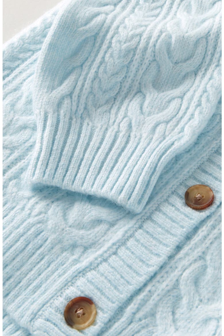 Kids' Oversize Cable Cardigan, Alternate, color, BLUE DELICATE
