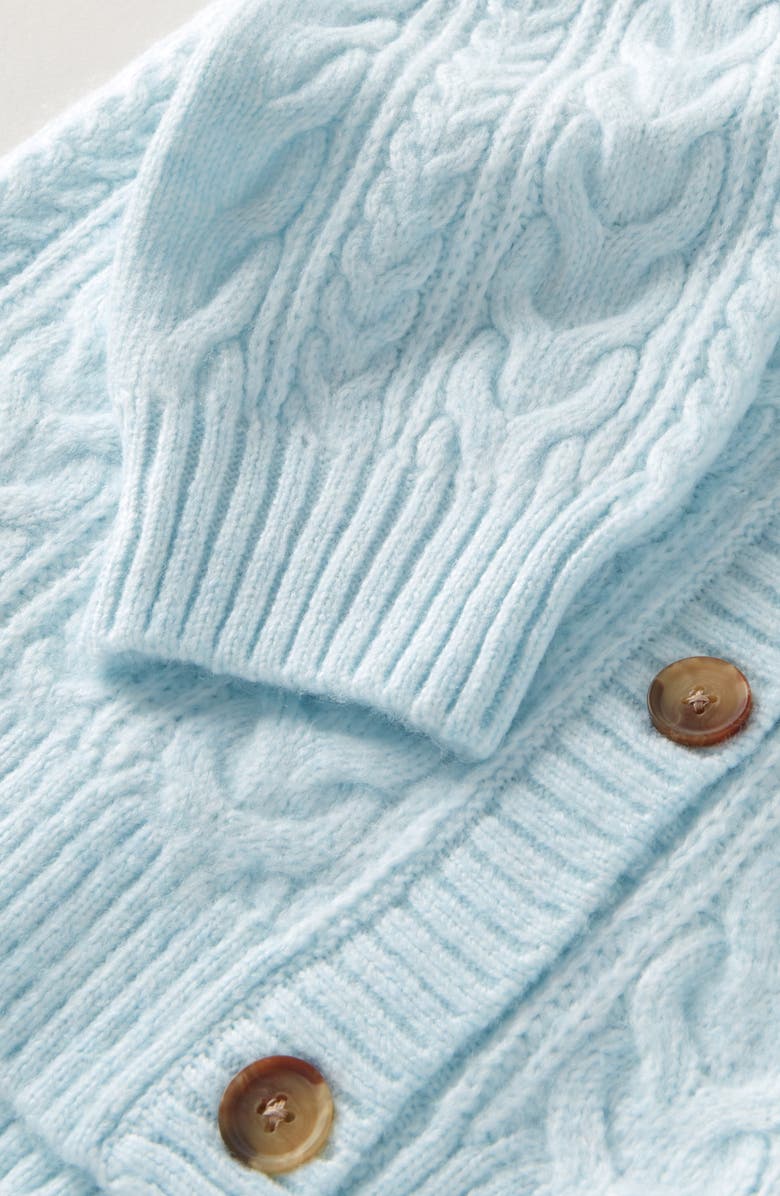 Nordstrom Kids' Oversize Cable Cardigan, Alternate, color, Blue Delicate