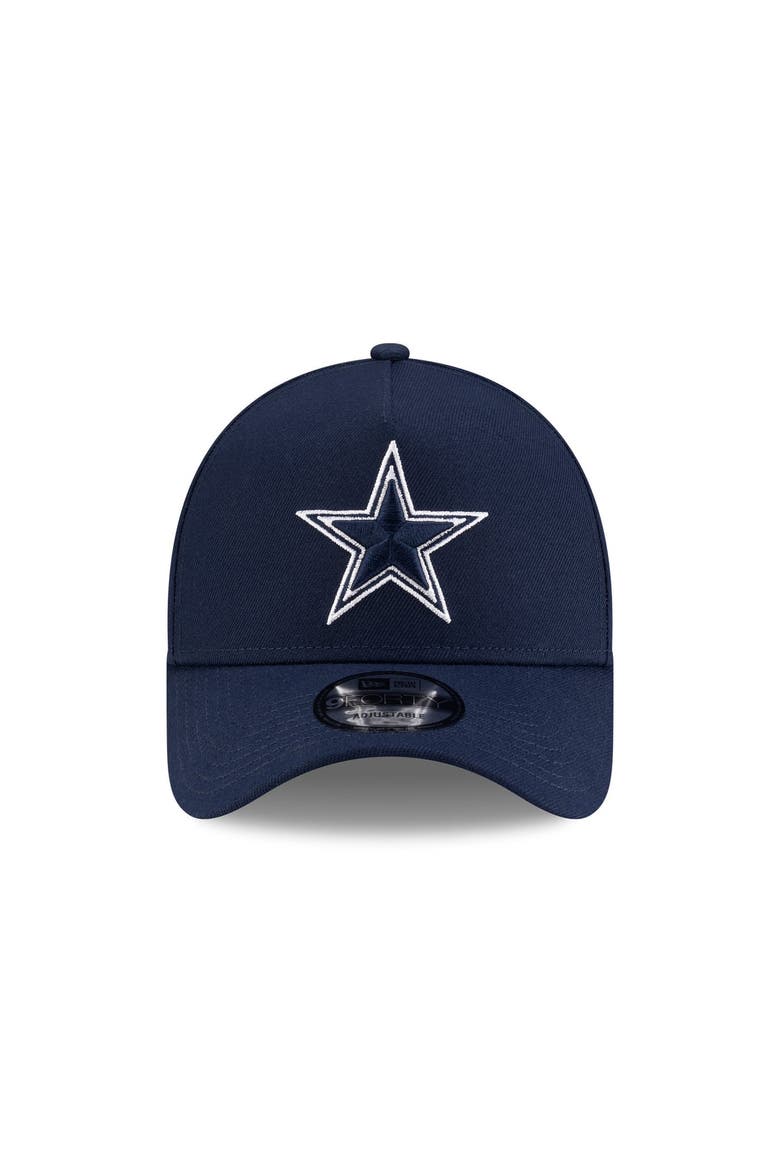 Youth New Era  Navy Dallas Cowboys 9FORTY A-Frame Adjustable Hat, Alternate, color, Navy