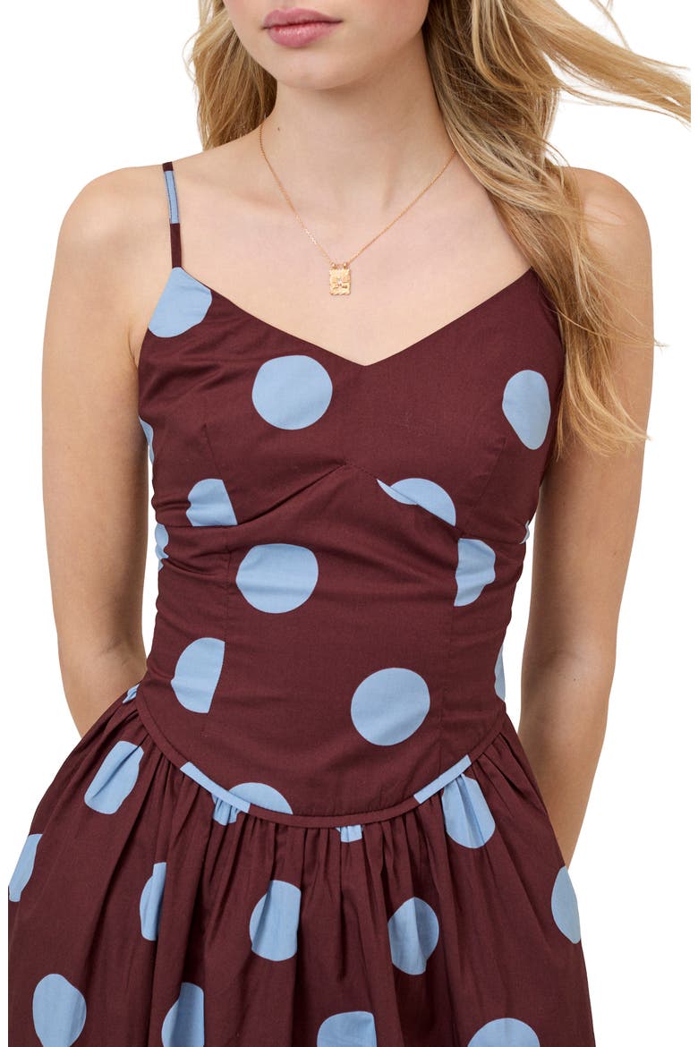 Renley Sleeveless Maxi Dress, Alternate, color, BROWN