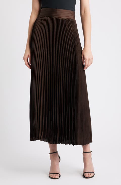 The Ayla Pleated Midi Skirt