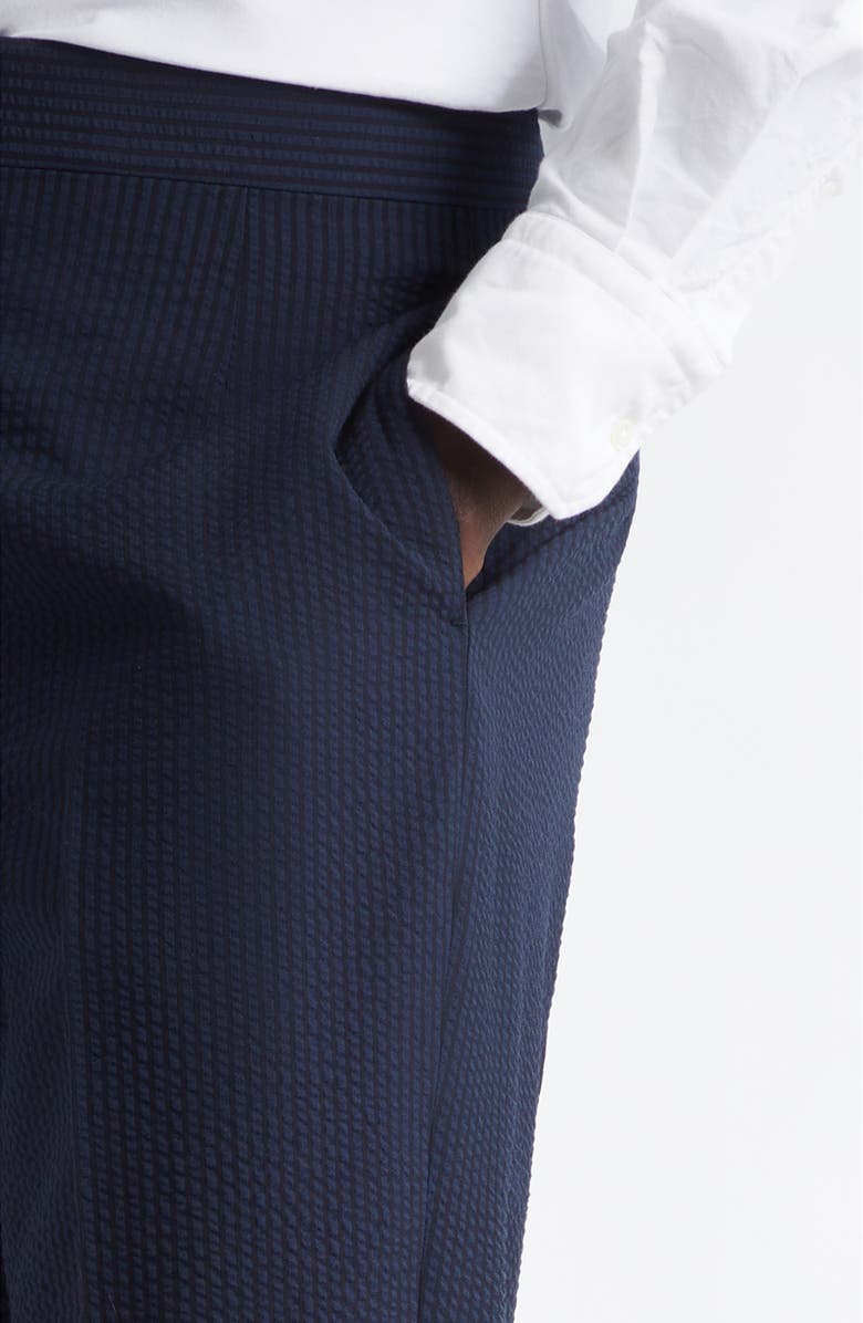 Thom Browne Fit 1 Wool Backstrap Trousers, Alternate, color, Navy