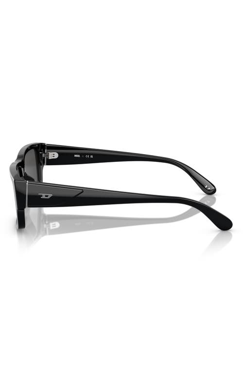 Diesel ® Geck-d 57mm Rectangular Sunglasses
