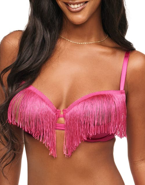 Shop Adore Me Cece Unlined Quarter Cup Bra In Dark Pink