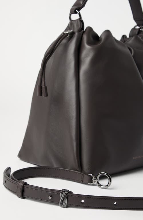 BRUNELLO CUCINELLI BRUNELLO CUCINELLI SOFT LEATHER MELLOW BUCKET BAG 