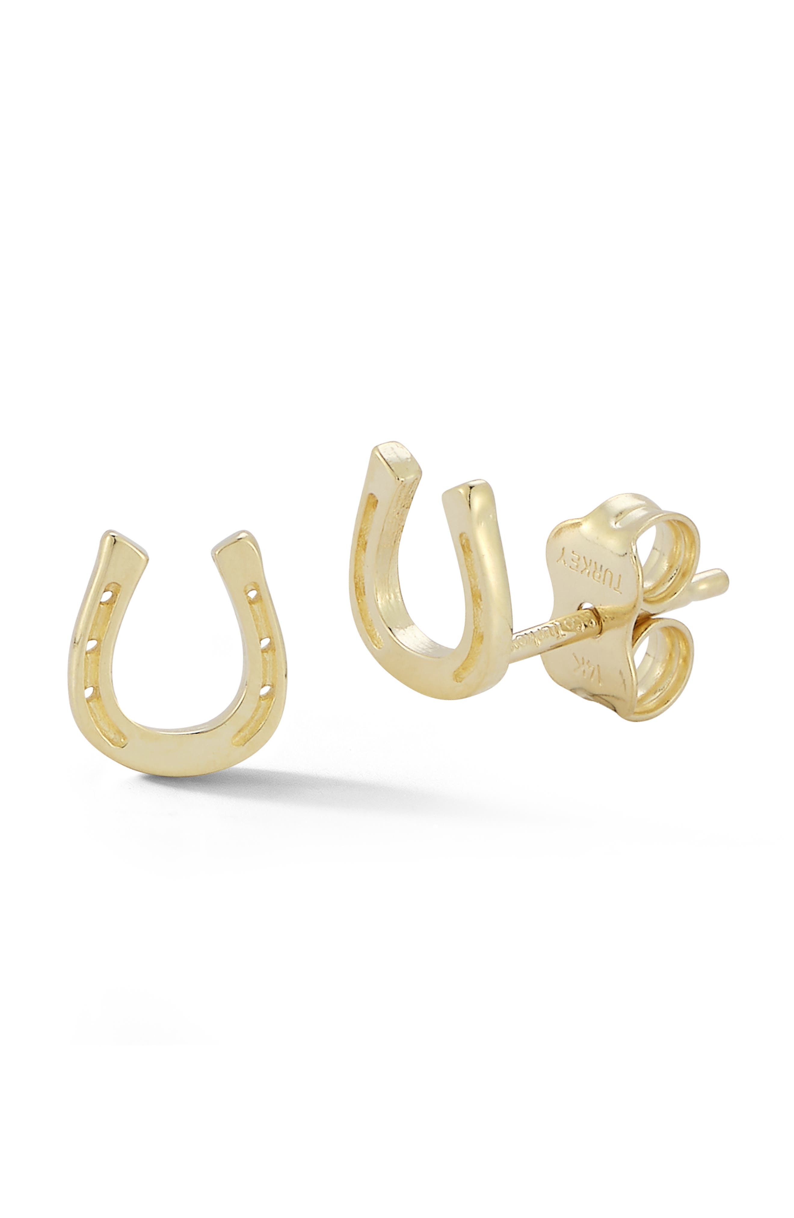 Ember Fine Jewelry Horseshoe Stud Earrings