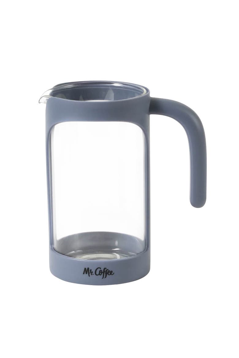 31 Ounce Retro Brew French Press Coffee Maker, Alternate, color, Blue