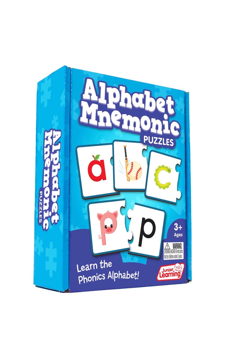 Junior Learning Alphabet Mnemonics Puzzles, 26 Self Correcting Letter Set, Alternate, color, Multicolored