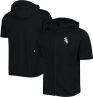 LEVELWEAR Men's Levelwear Black Chicago White Sox Recruit Full-Zip Short Sleeve Hoodie