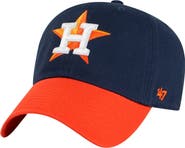 '47 Men's '47 Navy/Orange Houston Astros Clean Up Adjustable Hat