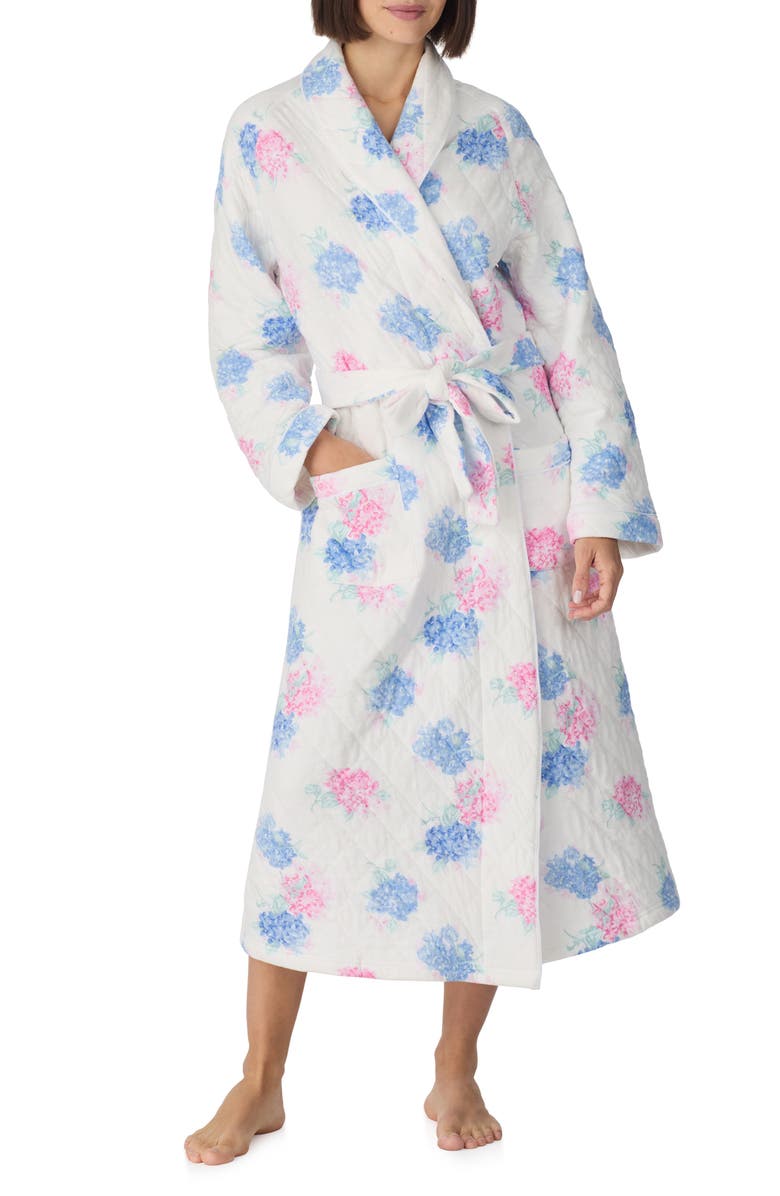Eileen West Ballet Quilted Wrap Robe, Main, color, 