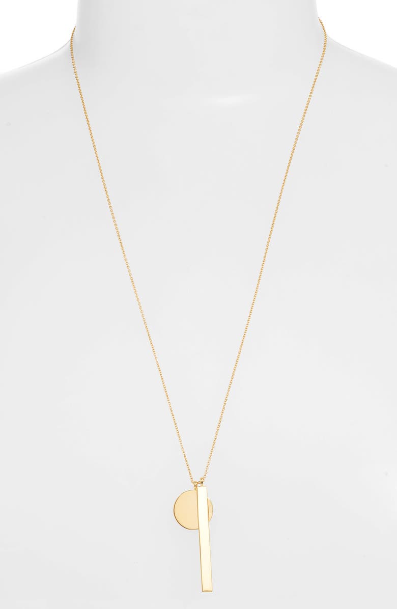 gorjana Montecito Bar Pendant Necklace, Alternate, color,