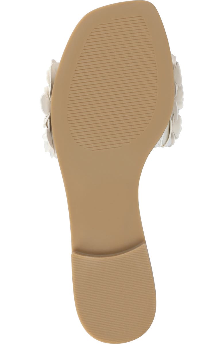 Journee Collection Azalea Slide Sandal, Alternate, color, White