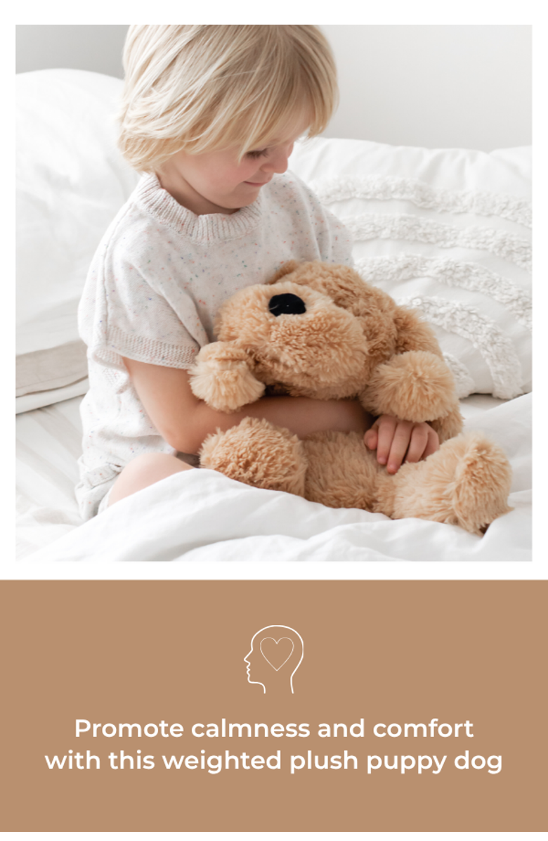 Mindful and Co Kids Microwavable and Weighted Plush Buddies, Alternate, color, Charlie The Puppy Dog