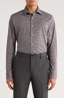 Jack Victor Irvine Stretch Cotton Button-Up Shirt