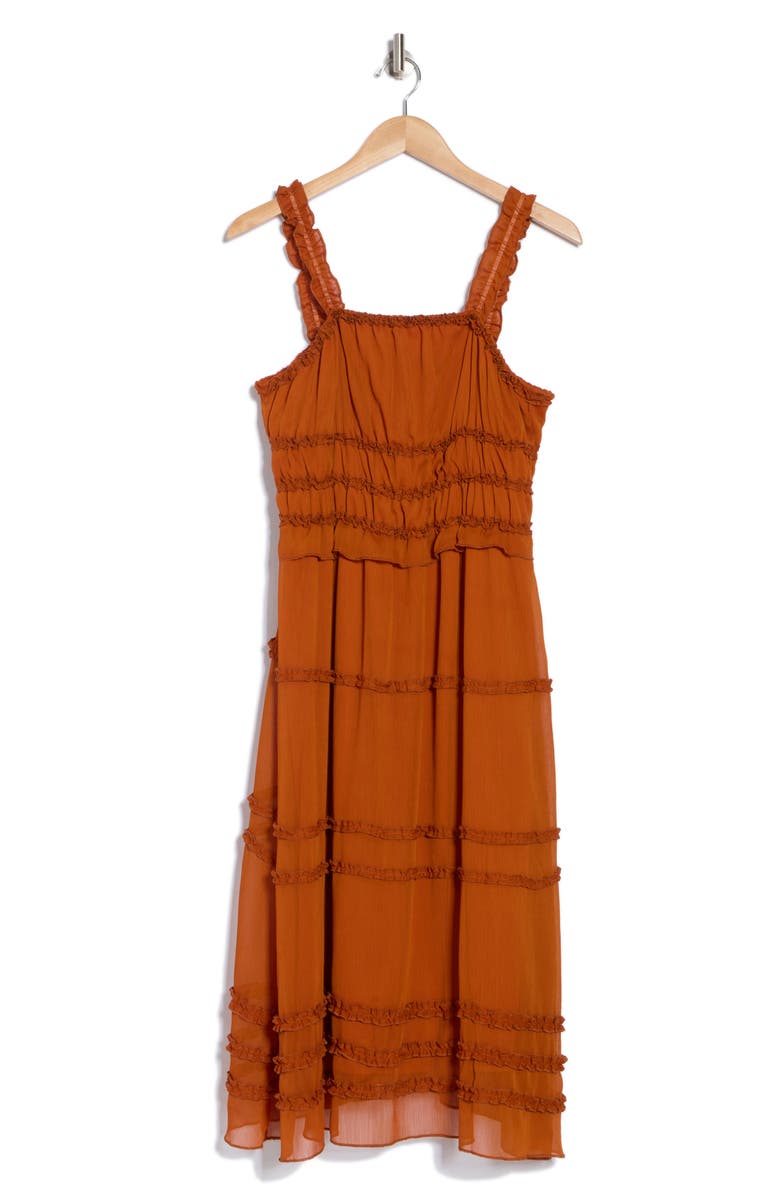 Ruffle Tiered Midi Sundress