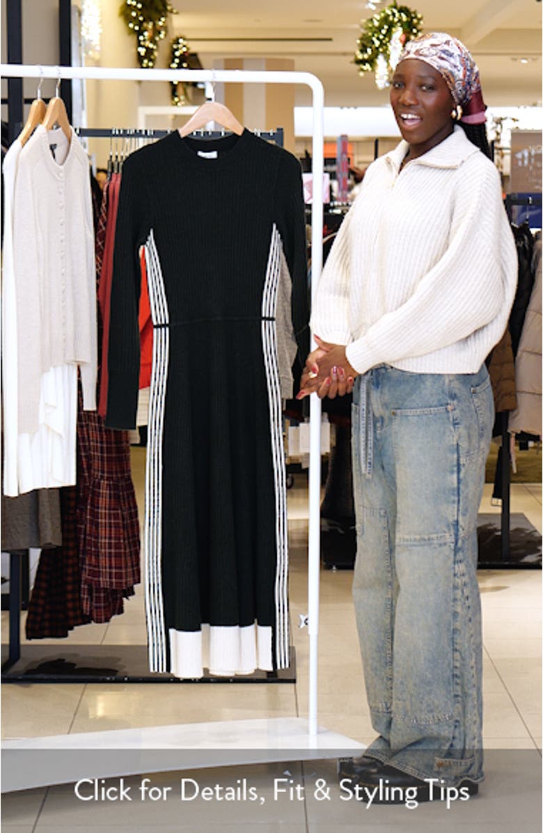 Aria Long Sleeve Rib Maxi Dress, sales video thumbnail