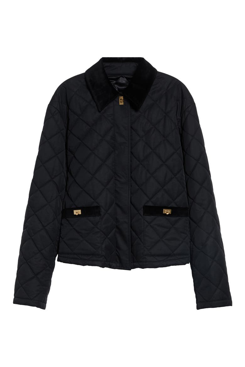 Quilted Blouson Jacket, Main, color, NERO