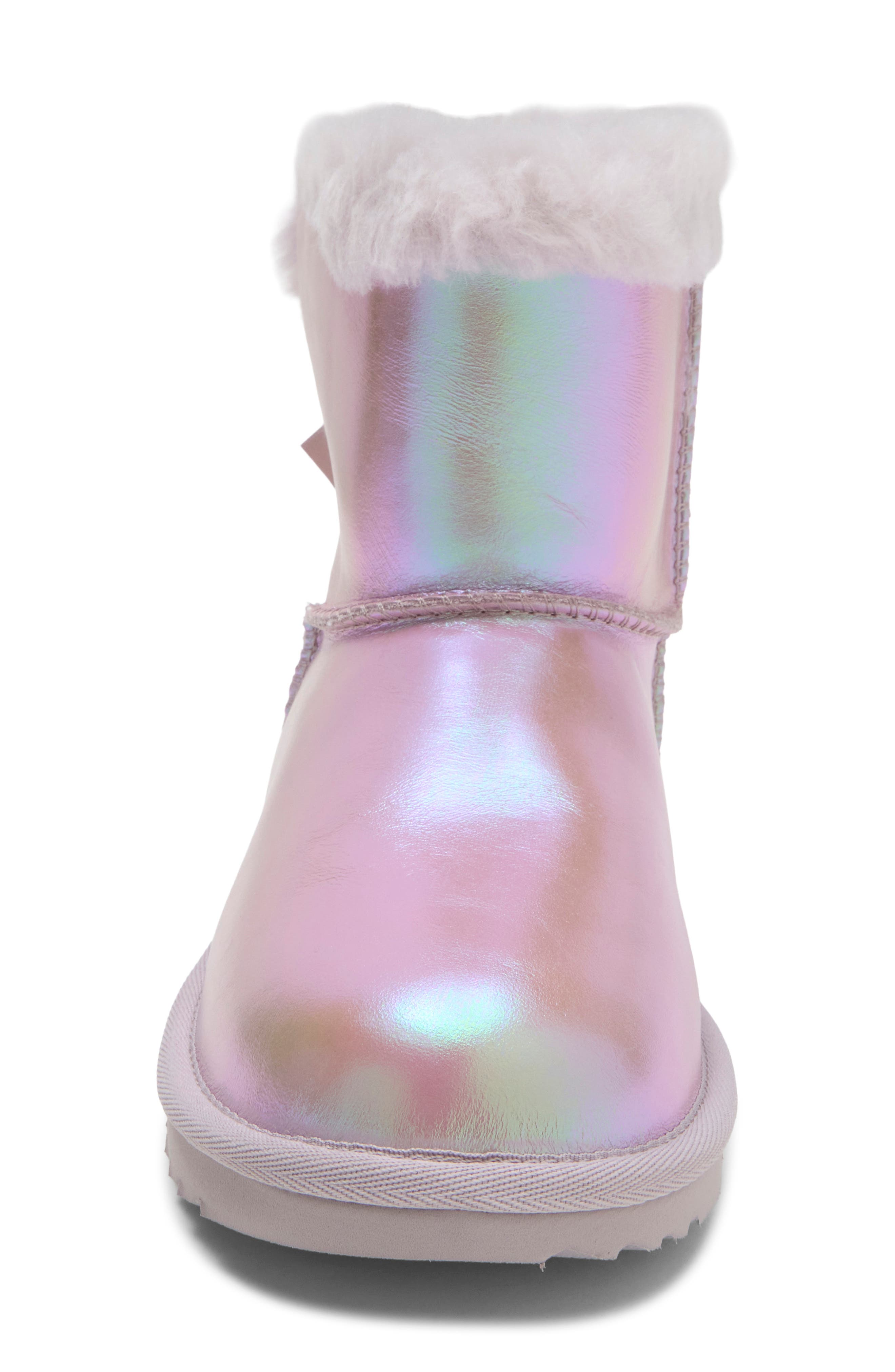 Kids' Mini Bailey Bow II Frosted Boot, Alternate, color, LAVENDER SMOKE
