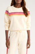 Marine Layer Cloud 9 Stripe Cotton Blend Sweatshirt