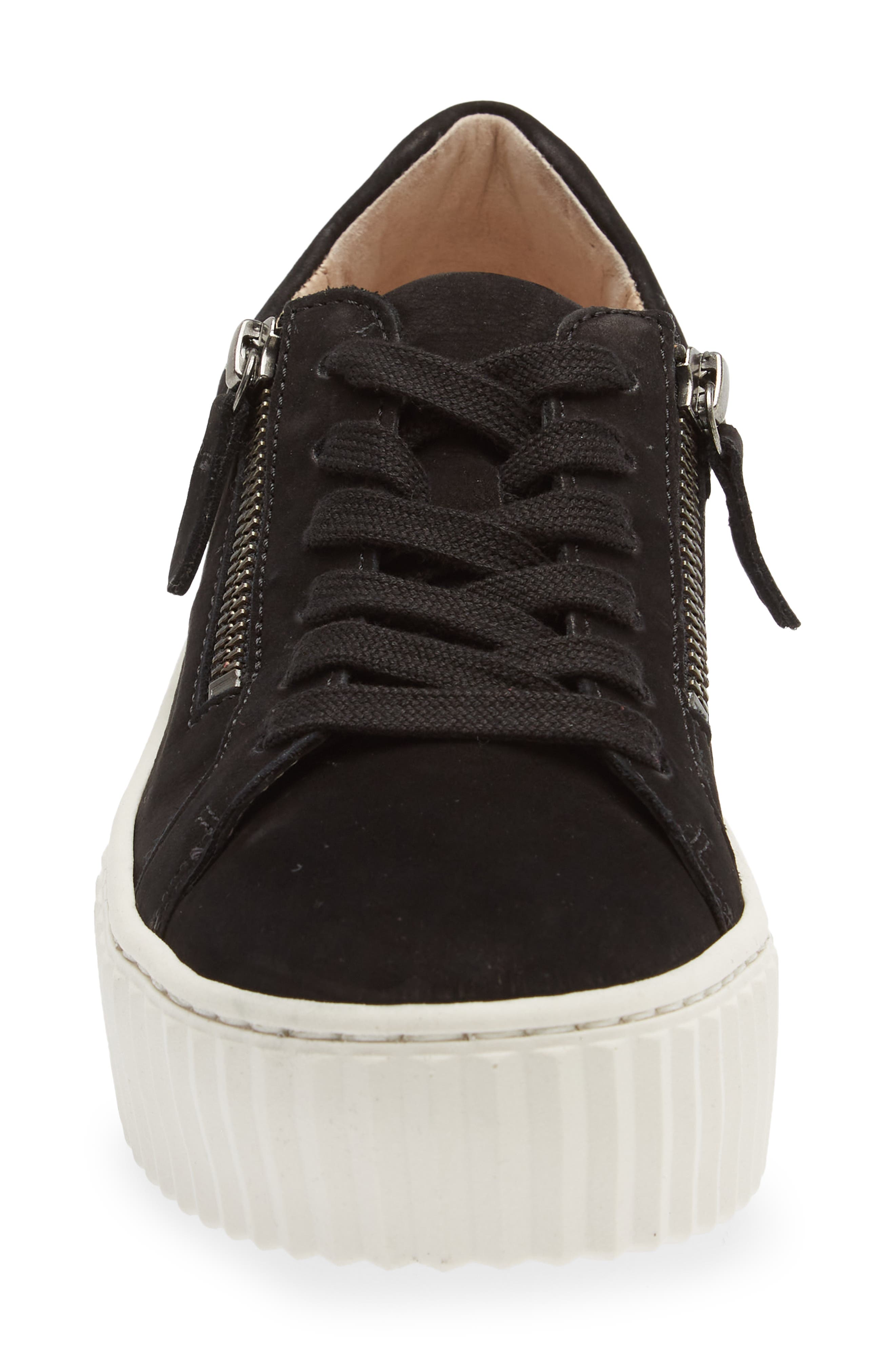 Gabor Platform Sneaker, Alternate, color, Black