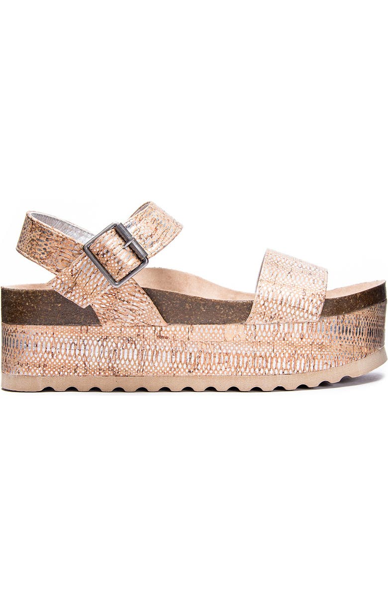 Dirty Laundry Palms Cork Platform Sandal, Alternate, color,