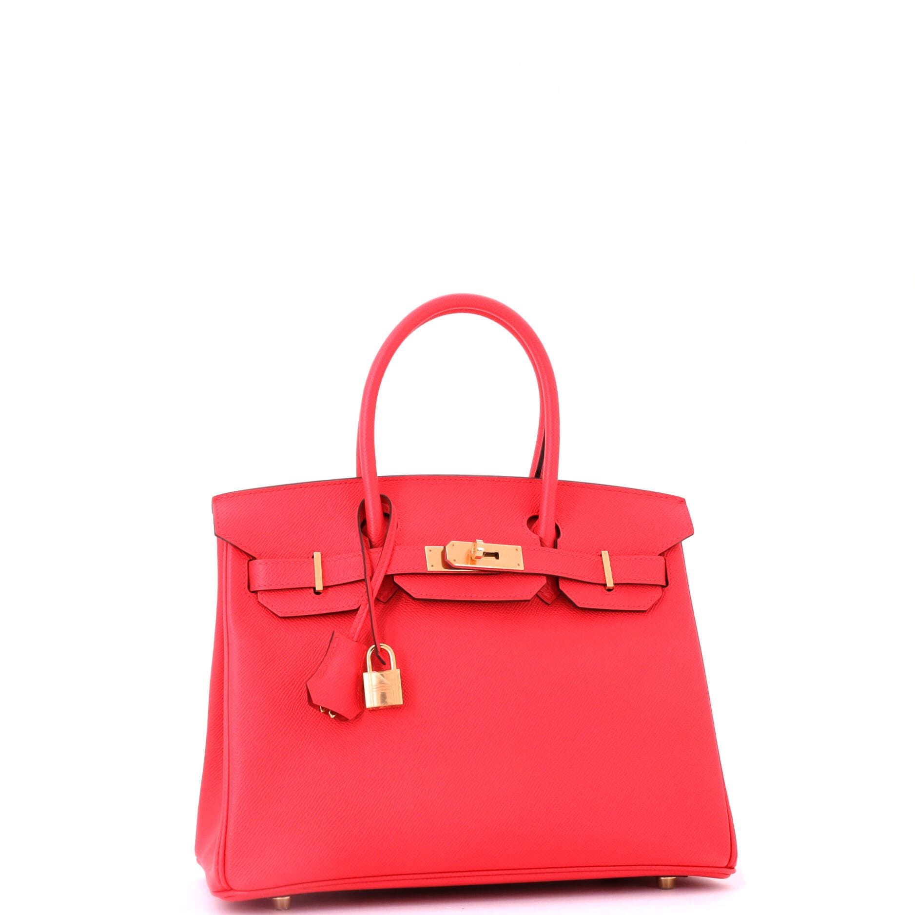 Pre-Owned Hermes Birkin Handbag Pink Epsom with Gold Hardware 30, Alternate, color, 